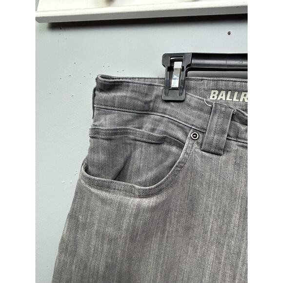 Duluth Trading Ballroom Double Flex Jeans Mens 38x28 Gray Denim Relaxed Fit * - Picture 5 of 8